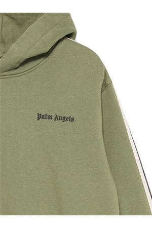 felpa in cotone verde PALM ANGELS KIDS | PBBB012F25FLE0085610